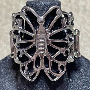 Gunmetal butterfly Ring